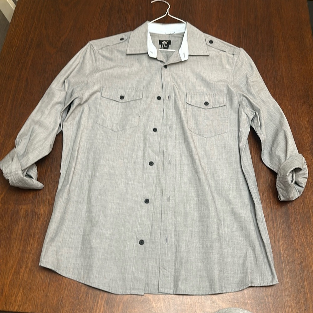 mens long sleeve button up